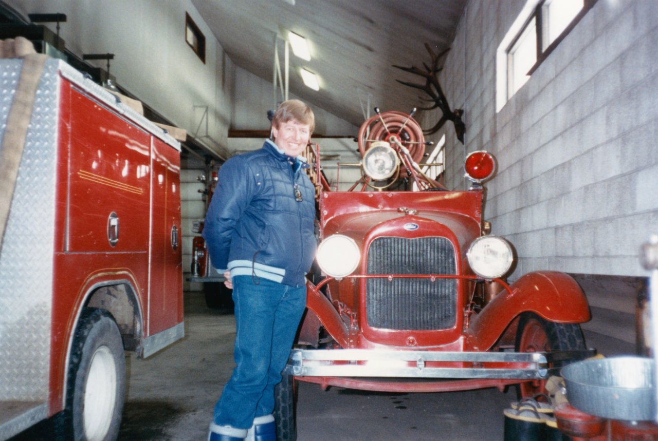 AandM early trip to Leadville--Model A Fire Truck